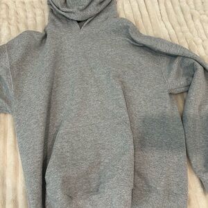 Grey hoodie plain